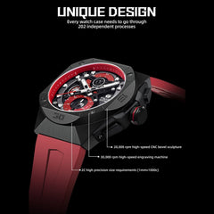 TSAR BOMBA Chronograph Luminous Dial Sapphire Crystal Men's Watch -  TB8801Q-02