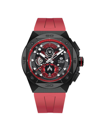 TSAR BOMBA Chronograph Luminous Dial Sapphire Crystal Men's Watch -  TB8801Q-02