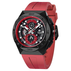 TSAR BOMBA Chronograph Luminous Dial Sapphire Crystal Men's Watch -  TB8801Q-02