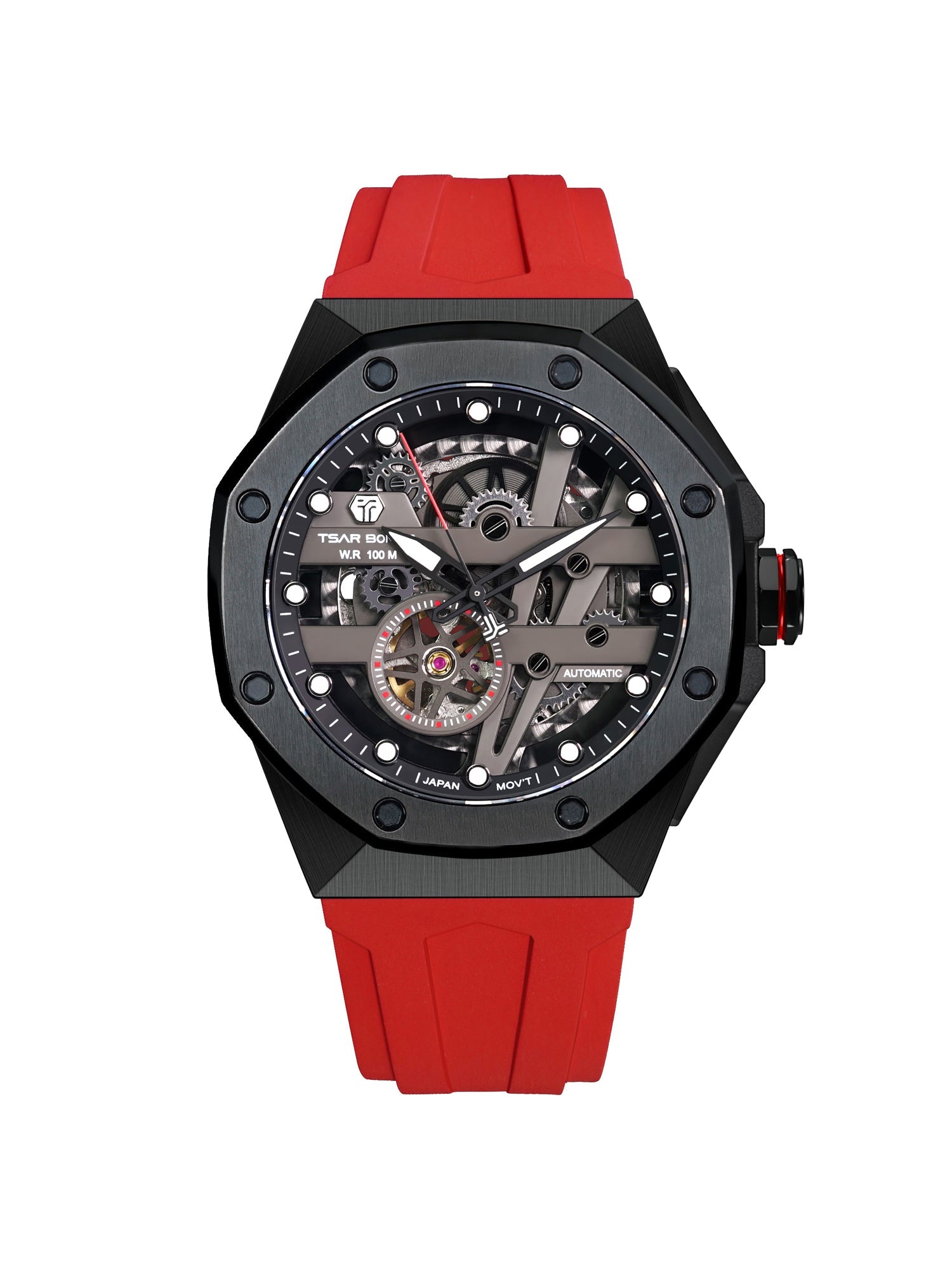 TSAR BOMBA Automatic 21 Jewels Luminous Dial Sapphire Crystal Men's Watch -  TB8803A-02