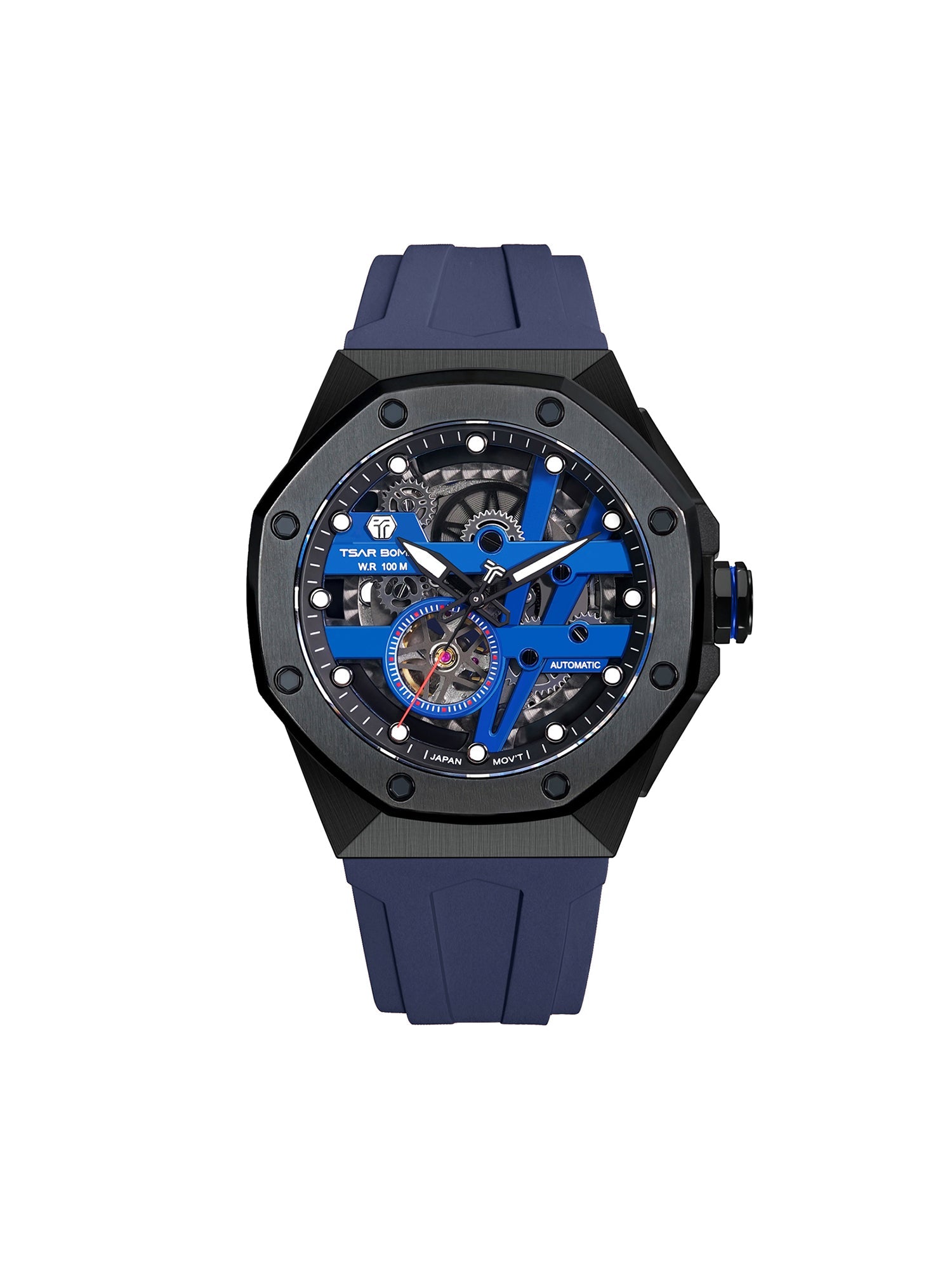 TSAR BOMBA Automatic 21 Jewels Luminous Dial Sapphire Crystal Men's Watch -  TB8803A-03