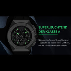 TSAR BOMBA Chronograph Luminous Dial Sapphire Crystal Men's Watch -  TB8805Q-01