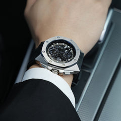 TSAR BOMBA Chronograph Luminous Dial Sapphire Crystal Men's Watch -  TB8805Q-01