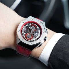 TSAR BOMBA Chronograph Luminous Dial Sapphire Crystal Men's Watch -  TB8805Q-02