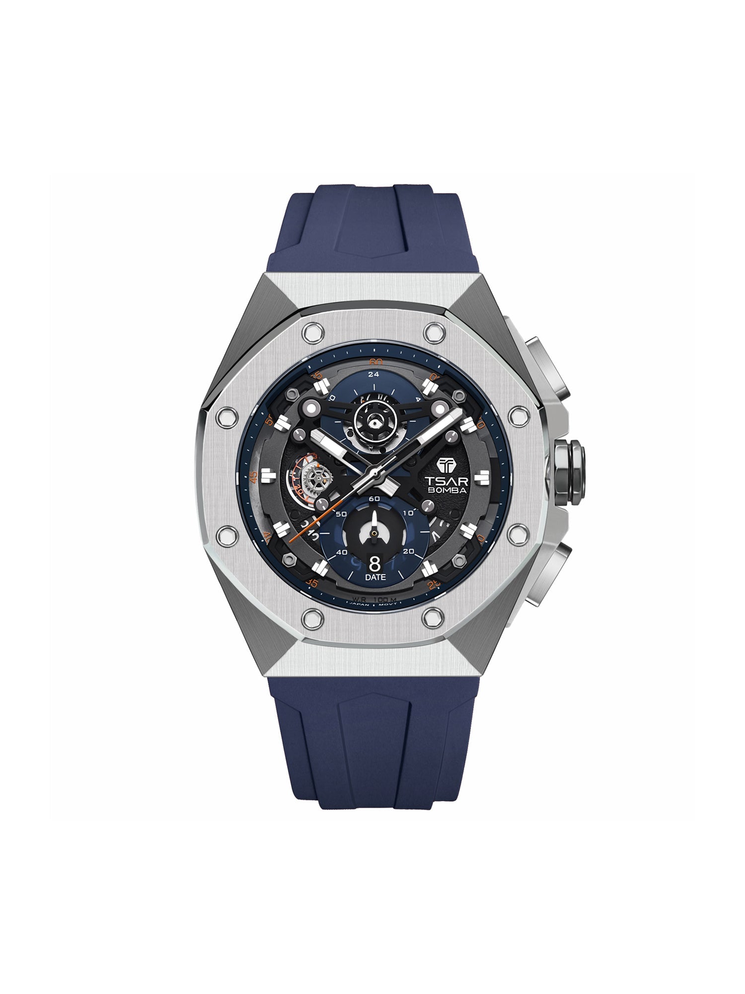 TSAR BOMBA Chronograph Luminous Dial Sapphire Crystal Men's Watch -  TB8805Q-03