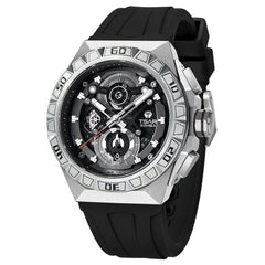 TSAR BOMBA Chronograph Luminous Dial Sapphire Crystal Men's Watch -  TB8806Q-01