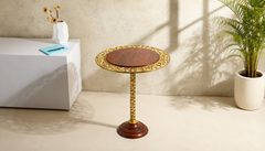 De Maison Decor Timber's aurum Side Table Regnum - Wooden Brown