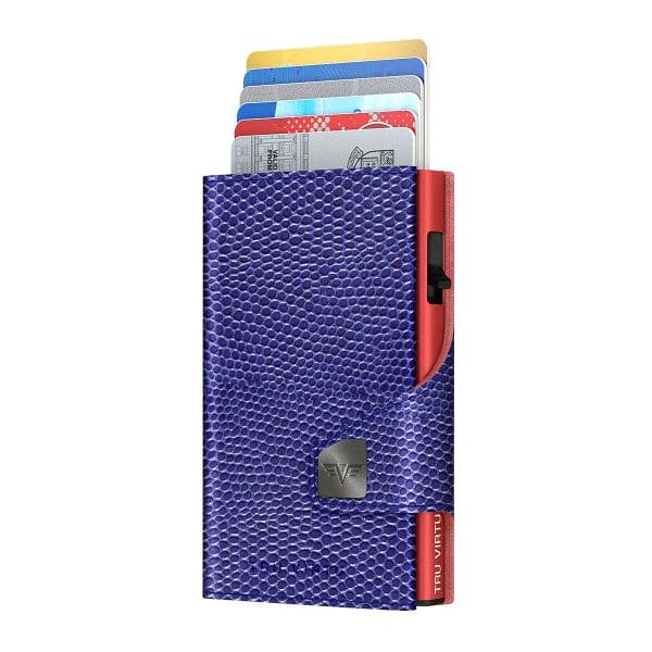 Tru Virtu 24104000216 Premium Edition Purple Textured Pattern Wallet