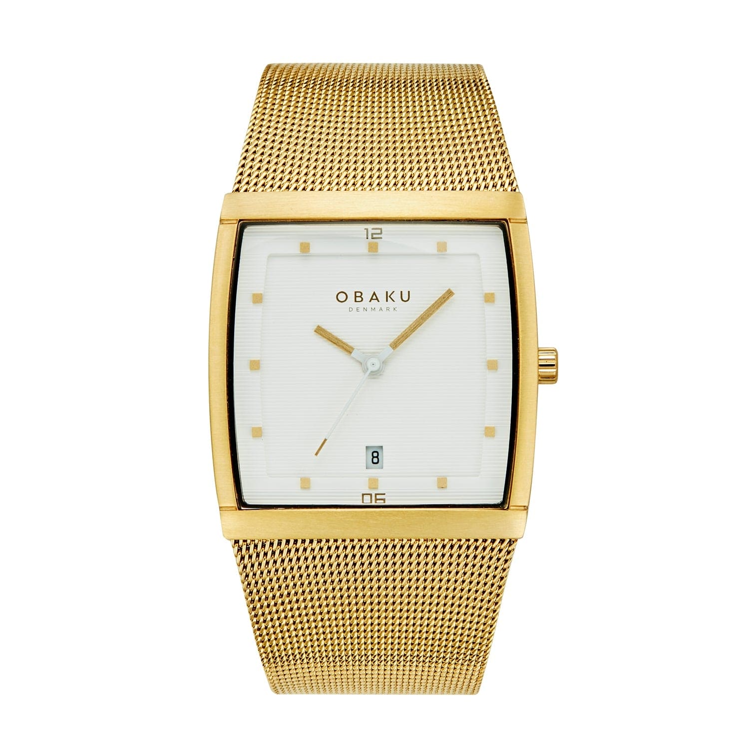 Obaku Lund Gold Quartz Men's Watch -  V102GDGWMG
