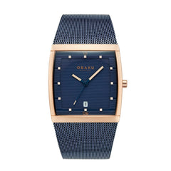 Obaku Lund Ocean Quartz Men's Watch -  V102GDVLML
