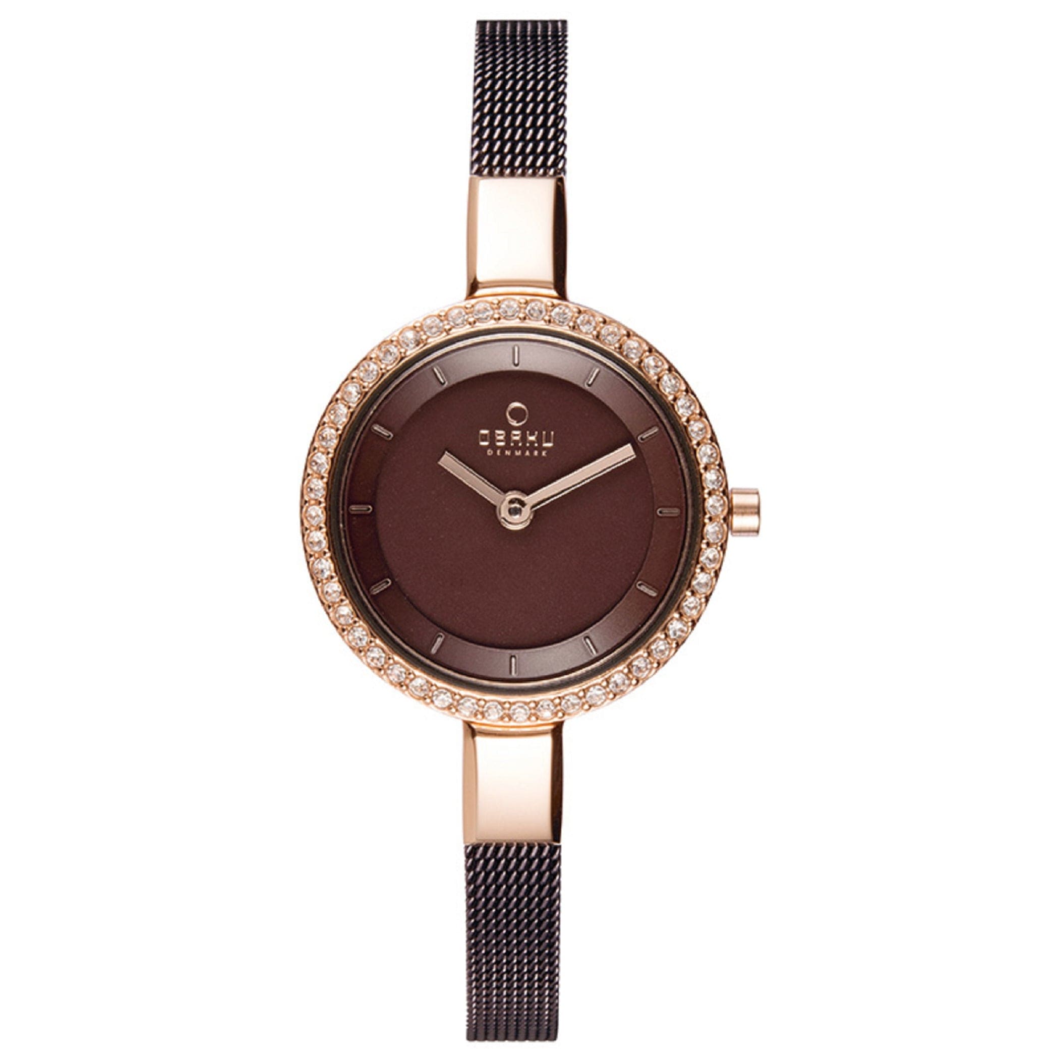 Obaku Siv Glimt Walnut Quartz Women's Watch - V129LEVNMN