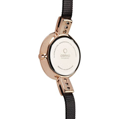 Obaku Siv Glimt Walnut Quartz Women's Watch - V129LEVNMN