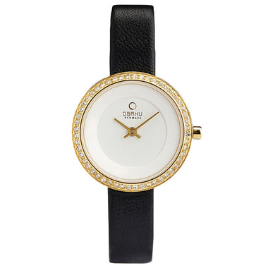 Obaku Stille Glimt Moon Crystal Women's Watch -  V146LEGIRB