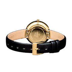 Obaku Stille Glimt Moon Crystal Women's Watch -  V146LEGIRB