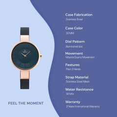 Obaku Sol Ocean Quartz Women's Watch - V149LXVLML