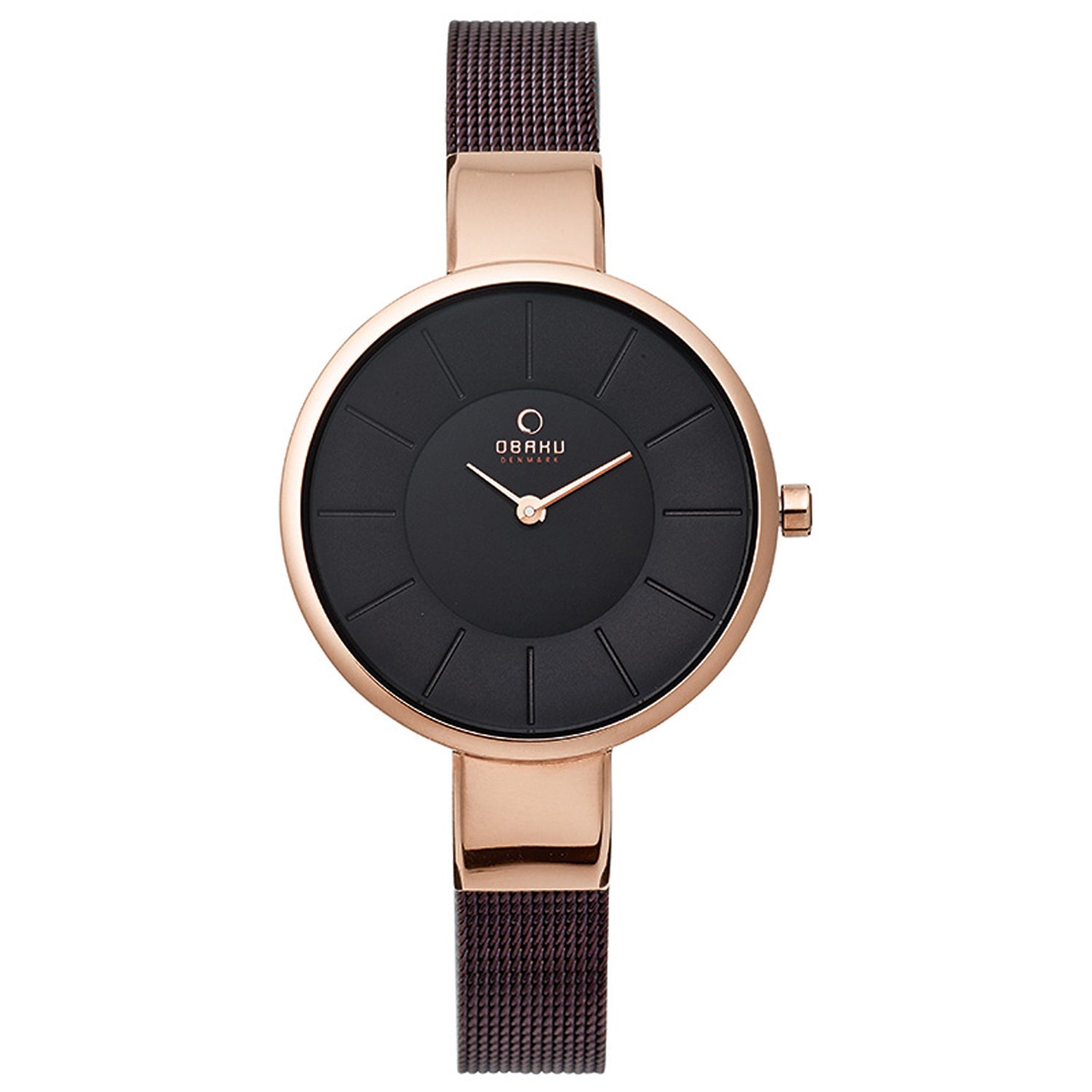 Obaku Sol Walnut Quartz Women's Watch -  V149LXVNMN