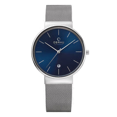 Obaku Klar Cyan Quartz Men's Watch - V153GDCLMC