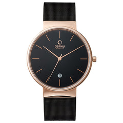 Obaku Klar Night Quartz Men's Watch - V153GDVBMB