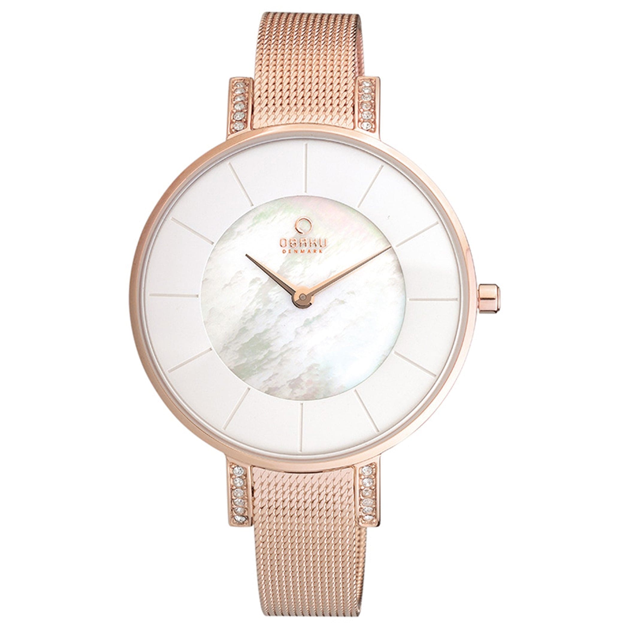 Obaku Lun Rose Quartz MOP Women's Watch - V158LEVWMV