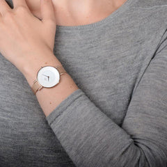 Obaku Lun Rose Quartz MOP Women's Watch - V158LEVWMV