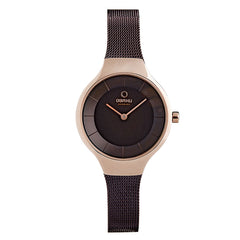 Obaku Ekko Walnut Quartz Women's Watch - V166LXVNMN