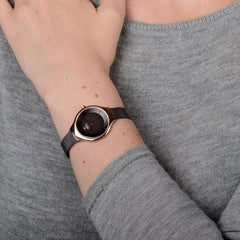 Obaku Ekko Walnut Quartz Women's Watch - V166LXVNMN