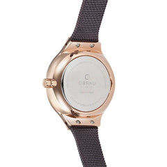Obaku Ekko Walnut Quartz Women's Watch - V166LXVNMN