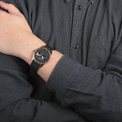 Obaku Flint Ink Multifunction Men's Watch - V171GMVBSB