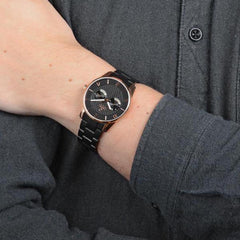 Obaku Flint Ink Multifunction Men's Watch - V171GMVBSB
