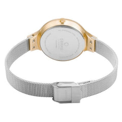 Obaku Sky-Gold Bi Quartz MOP Women's Watch - V173LXGWMC