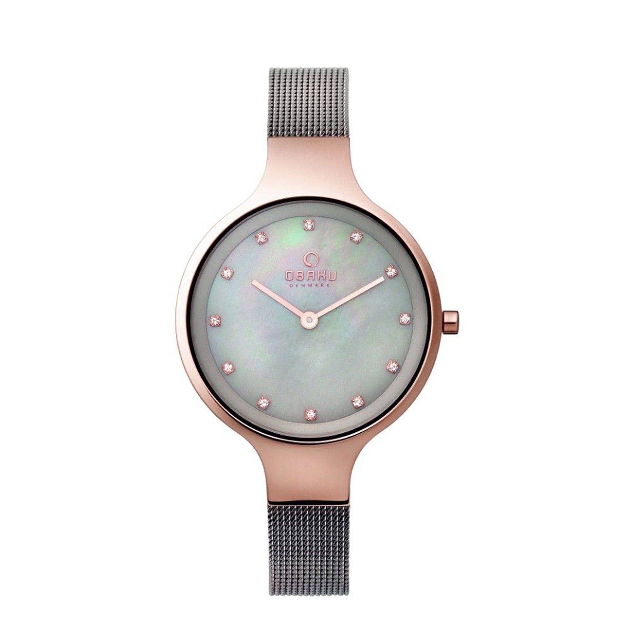 Obaku Sky Granite Quartz MOP Women's Watch - V173LXVJMJ