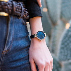 Obaku Sky Ocean Quartz MOP Women's Watch - V173LXVLML