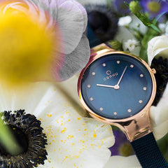 Obaku Sky Ocean Quartz MOP Women's Watch - V173LXVLML