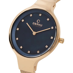 Obaku Sky Azure Quartz MOP Women's Watch - V173LXVLMV