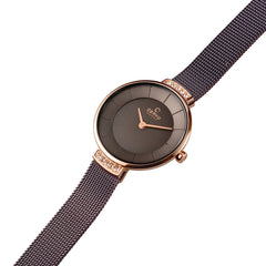 Obaku Varm Walnut Quartz Women's Watch - V177LEVNMN