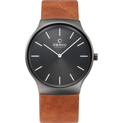 Obaku Rolig Guntan Quartz Men's Watch - V178GXUURZ