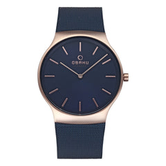Obaku Rolig Ocean Quartz Men's Watch -  V178GXVLML