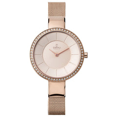 Obaku Sol Glimt Rose Quartz Women's Watch - V179LEVVMV