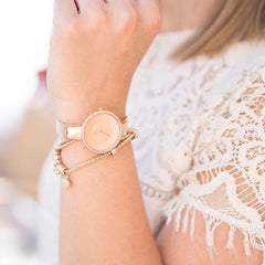 Obaku Sol Glimt Rose Quartz Women's Watch - V179LEVVMV