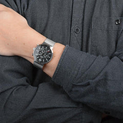 Obaku Storm Onyx Chronograph Men's Watch -  V180GCCBMC