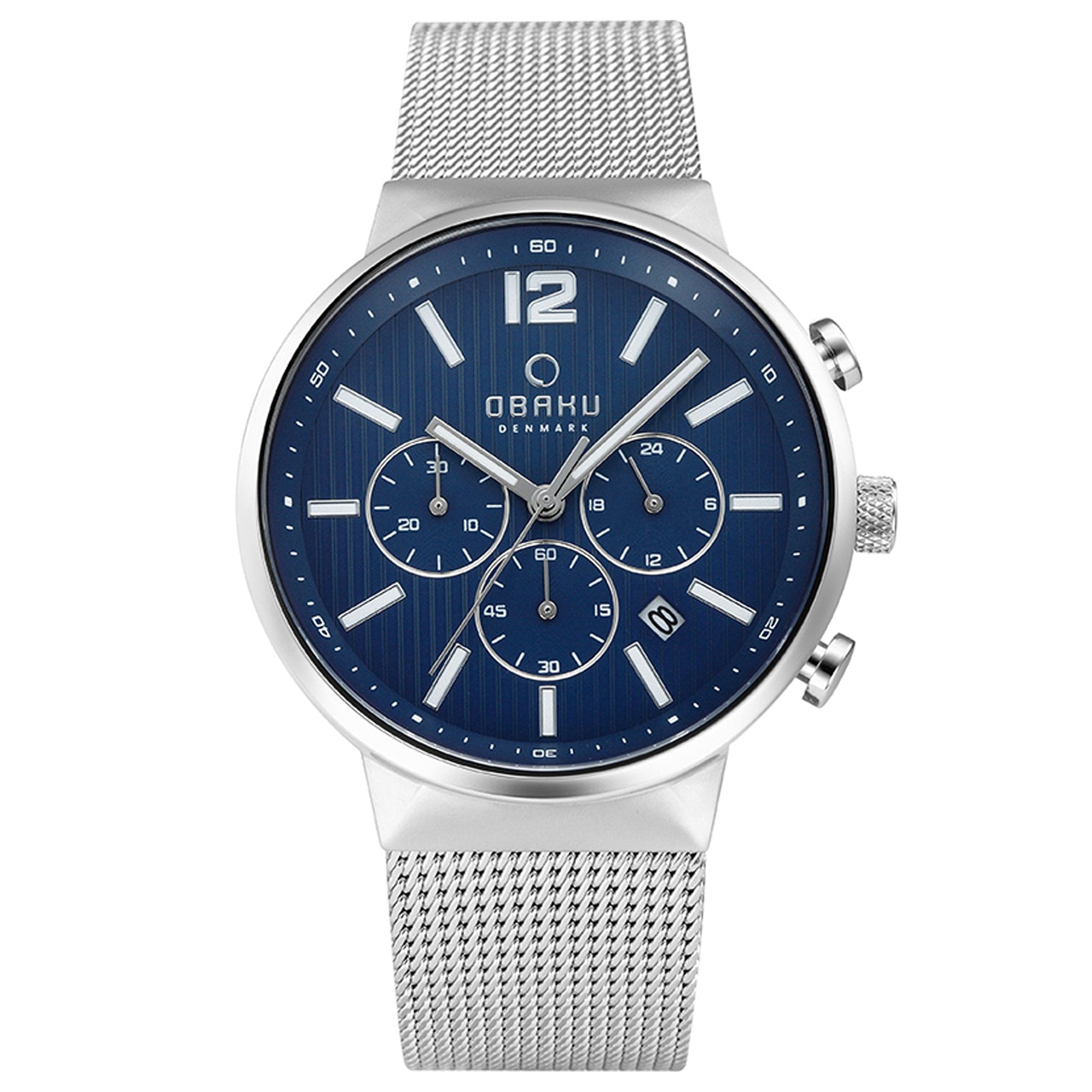 Obaku Storm Cyan Chronograph Men's Watch - V180GCCLMC