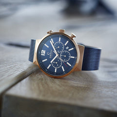 Obaku Storm Ocean Chronograph Men's Watch -  V180GCVLML