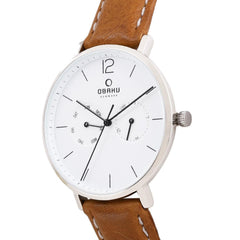 Obaku Flod Cognac Multifunction Men's Watch - V182GMCWRZ