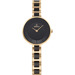 Obaku Vind Blackgold Quartz Women's Watch -  V183LXGBSB