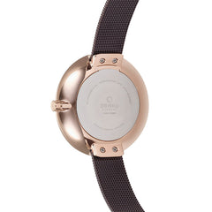 Obaku Sand Walnut Quartz Women's Watch -  V185LXVNMN
