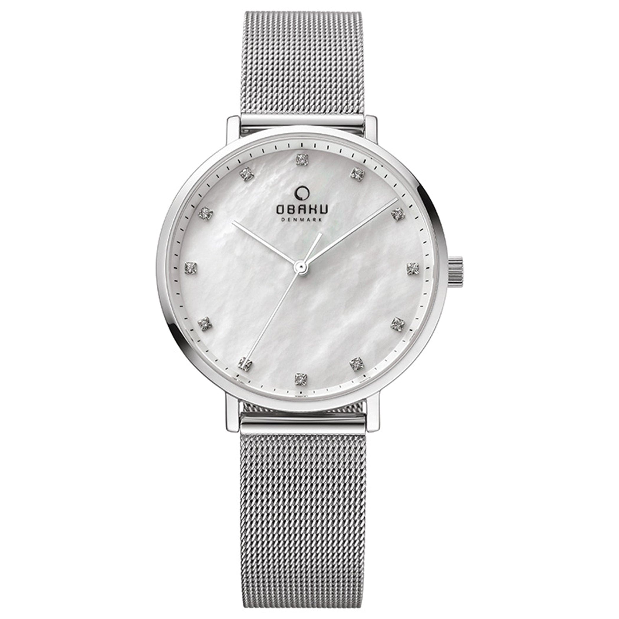 Obaku Vest Steel Quartz MOP Women's Watch - V186LXCWMC