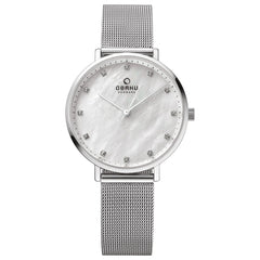 Obaku Vest Steel Quartz MOP Women's Watch - V186LXCWMC
