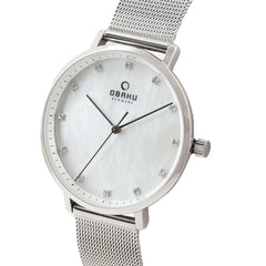 Obaku Vest Steel Quartz MOP Women's Watch - V186LXCWMC