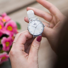 Obaku Vest Steel Quartz MOP Women's Watch - V186LXCWMC