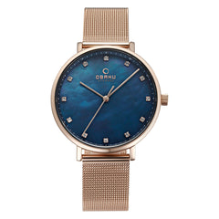 Obaku Vest Azure Quartz MOP Women's Watch - V186LXVLMV